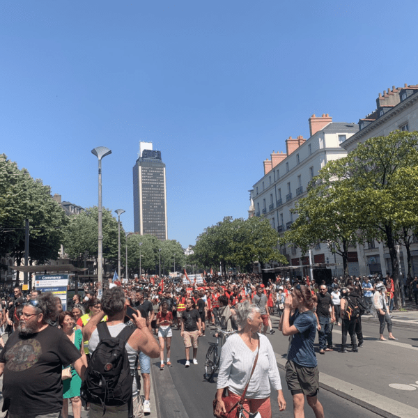 Manifestation du 6 juin émaillé de tension | @Nantesinfo44