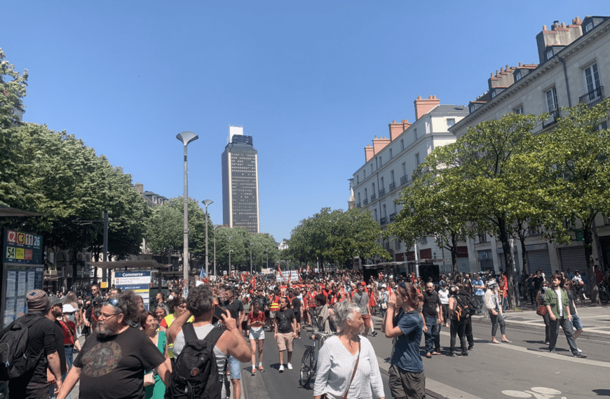 Manifestation du 6 juin émaillé de tension | @Nantesinfo44