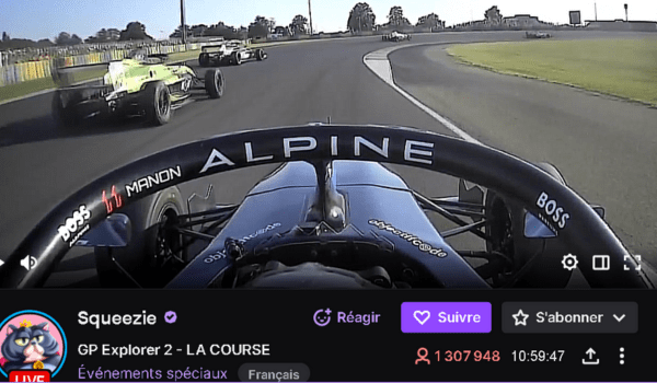 Le record français de viewers Twitch battu par Squeezie lors du GP Explorer 2 | Capture d'écran Twitch