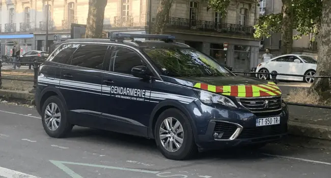 Voiture de la Gendarmerie Loire-Atlantique | Image d'illustration - @NantesInfo44