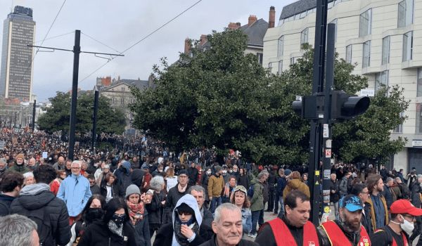 Manifestation du 6 avril contre la réforme des retraites à Nantes | Image d'illustration - @NantesInfo44