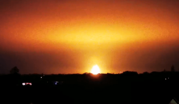 Une importante explosion à Oxford | Capture d'écran Twitter
