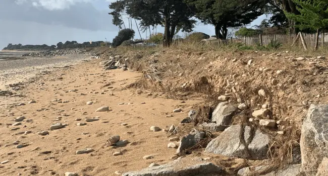 Les vagues ont fait des dégâts et provoqué une forte érosion sur la côte - (T.L. - INF)
