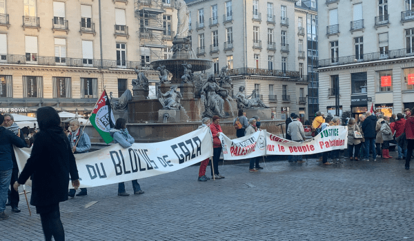 Rassemblement lundi 30 octobre à Nantes pour demander un cessez-le-feu immédiat à Gaza | (T.L. - Nantes Info)