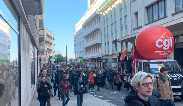 Manifestation Nantes CGT