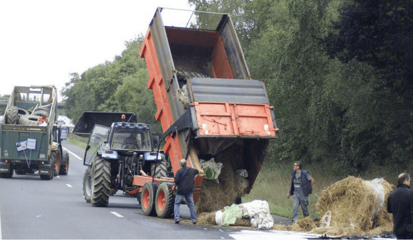 blocage agriculteur manifestation tracteur