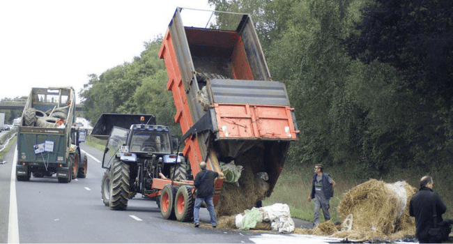 blocage agriculteur manifestation tracteur