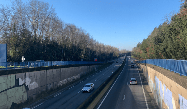 Porte de la Beaujoire sur le périphérique à Nantes | T.L. - INF Nantes