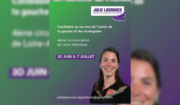 Julie Laernoes se représente pour les élections législatives anticipées | @laernoes - X