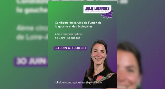 Julie Laernoes se représente pour les élections législatives anticipées | @laernoes - X