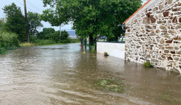 L'eau est montée rapidement dans plusieurs localités de Loire-Atlantique après des averses orageuses | Image témoins INF Nantes