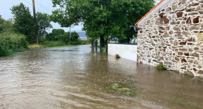 L'eau est montée rapidement dans plusieurs localités de Loire-Atlantique après des averses orageuses | Image témoins INF Nantes