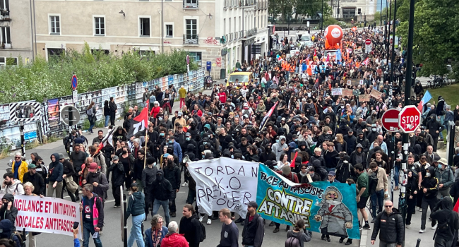 La manifestation du 15 juin dernier à Nantes contre l'extrême droite | T.L. - INF Nantes