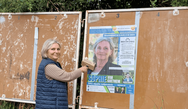 Sophie van Goethem en campagne dans la 3ème circonscription de Loire-Atlantique | Image transmise à INF Nantes