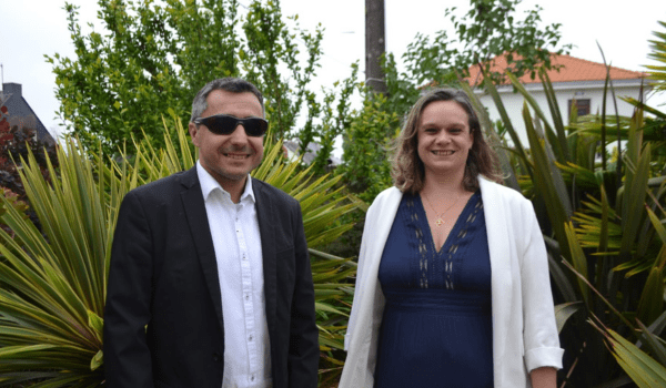 Matthieu Annereau et Alexandra Jacquet, le candidat et sa suppléante dans la 3ème circonscription de Loire-Atlantique | Image transmise
