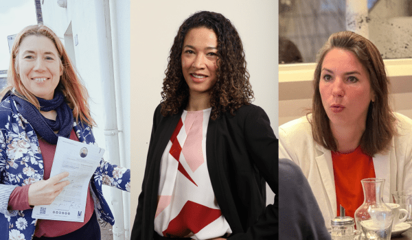 Gaelle Pineau, Aude Amadou et Julie Laernoes (gauche à droite), candidates au second tour de la 4ème circonscription | DR