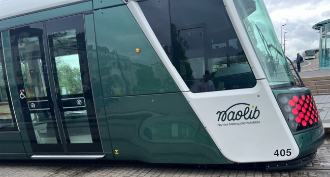 Le nouveau tramway du réseau de transport en commun de Nantais, Naolib | T.L. - INF Nantes