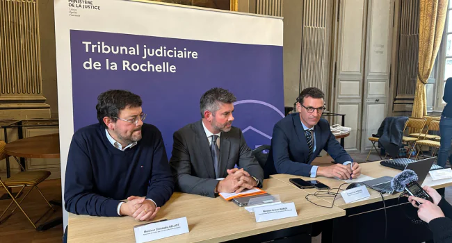 justice, tribunal la rochelle, procureur, président tribunal, bâtonnier