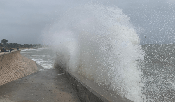 vague submersion, île de ré, martray, grande marée