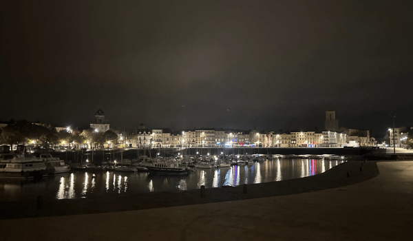 port la rochelle, soirée, nuit, charente maritime