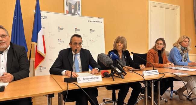 Une conférence de presse avait été organisé par la préfecture le 21 novembre dernier afin de faire un point de situation sur le chantier | TL - INF la Rochelle