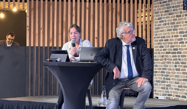 Maryelle Jay, adjointe à l'éducation et Jean-François Fountaine, maire de la Rochelle mercredi soir | TL - INF la Rochelle
