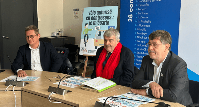 De gauche à droite, Olivier Prentout, Jean-François Fountaine et Cristophe Bertaud lors d'une conférence de presse en novembre dernier | TL - INF la Rochelle