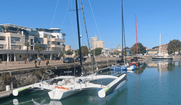 bateau, port la rochelle, bassin des chalutiers