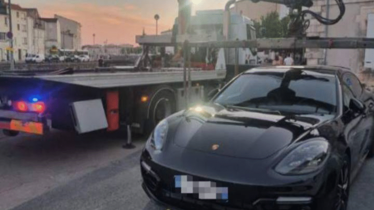 La Porsche a été mis à la fourrière par la police pendant 7 jours | DIPN17