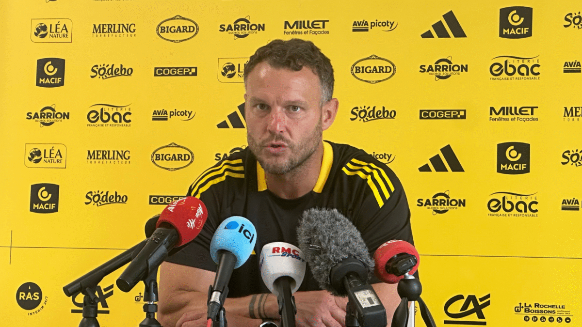 L'entraineur de l'attaque du Stade Rochelais Sébastien Boboul ce jeudi 4 septembre | TL - INF la Rochelle