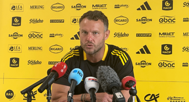 L'entraineur de l'attaque du Stade Rochelais Sébastien Boboul ce jeudi 4 septembre | TL - INF la Rochelle