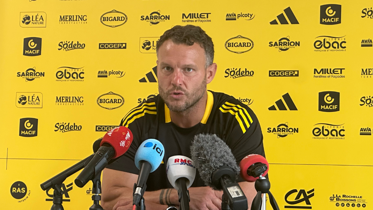 L'entraineur de l'attaque du Stade Rochelais Sébastien Boboul ce jeudi 4 septembre | TL - INF la Rochelle
