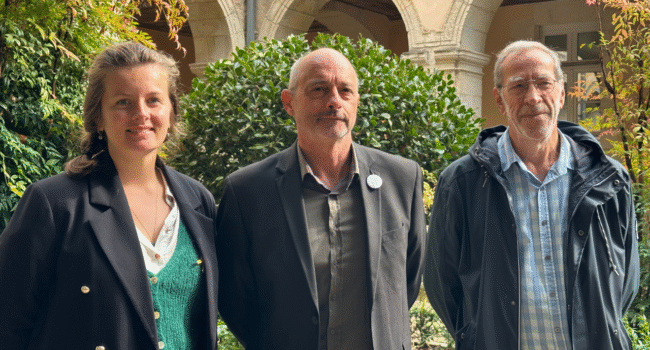 Les écologistes Océane Mariel, Jean-Marc Soubeste et Jean-Marie Marchais | TL - INF la Rochelle