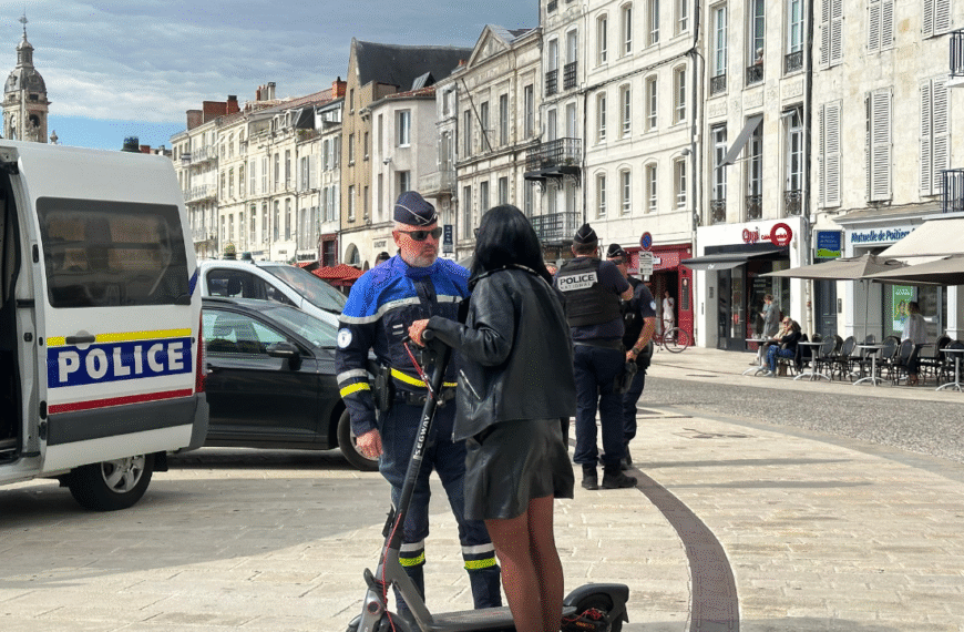 police, la rochelle, contrôle, vieux port, trottinette