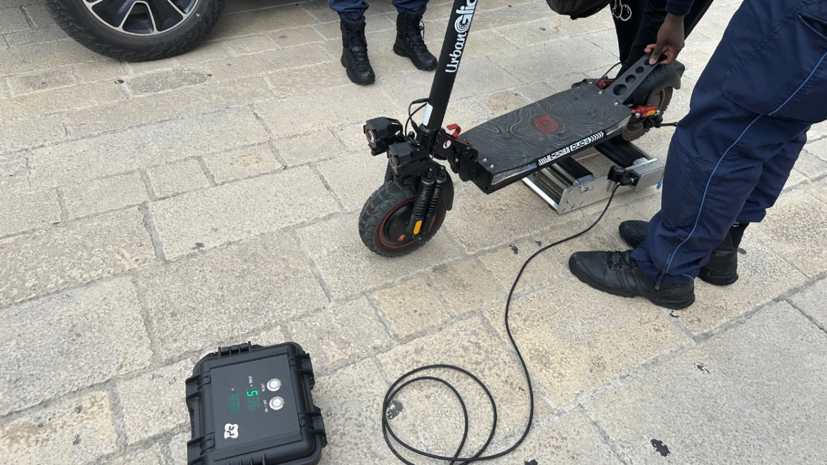 curovmètre, trotinette, contrôle