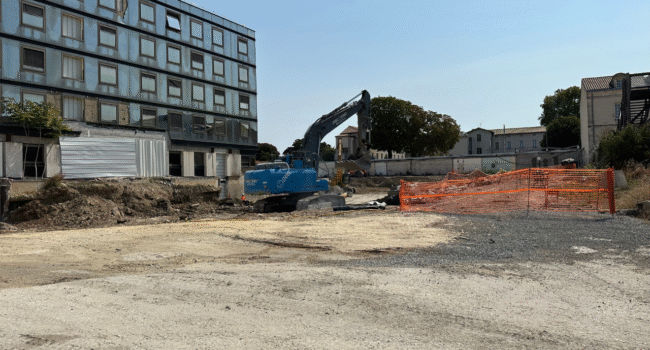 Le chantier de dépollution de l'ancien site d'Enedis, rue Marcel Paul à La Rochelle | TL - INF la Rochelle