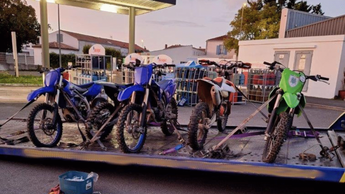 Six motocross ont été saisies à Aytré, dont un volé | DIPN 17