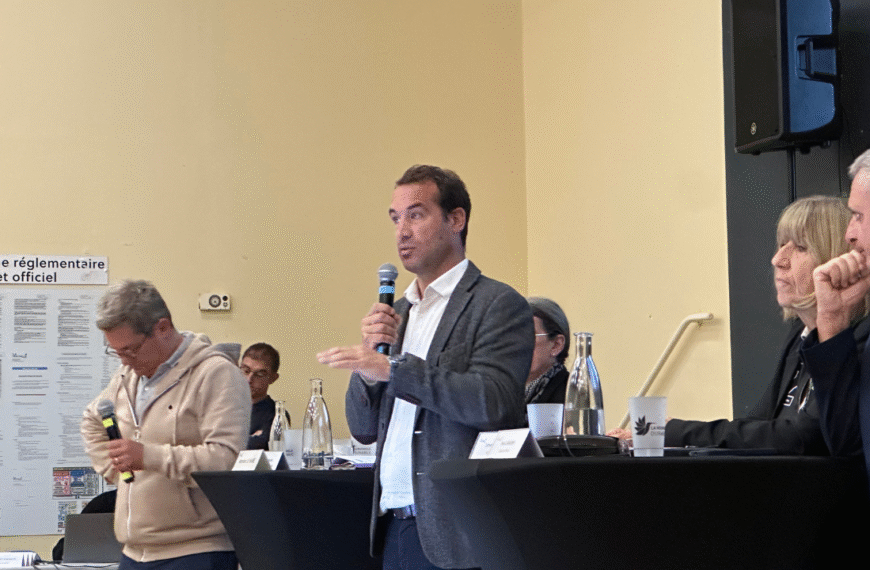 Thibaut Guiraud, maire de La Rochelle ce mercredi à Tasdon | TL - INF la Rochelle
