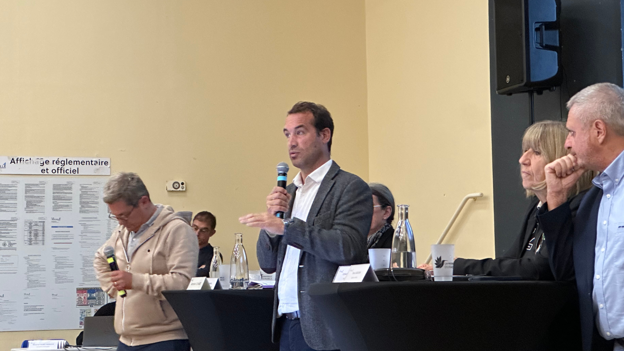 Thibaut Guiraud, maire de La Rochelle ce mercredi à Tasdon | TL - INF la Rochelle