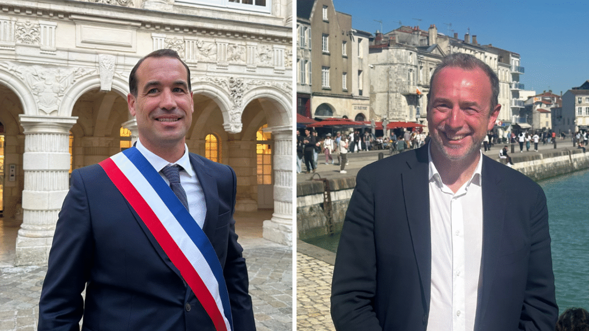 Thibaut Guiraud, maire de La Rochelle et Christophe Batcabe, candidat aux municipales |TL - INF la Rochelle