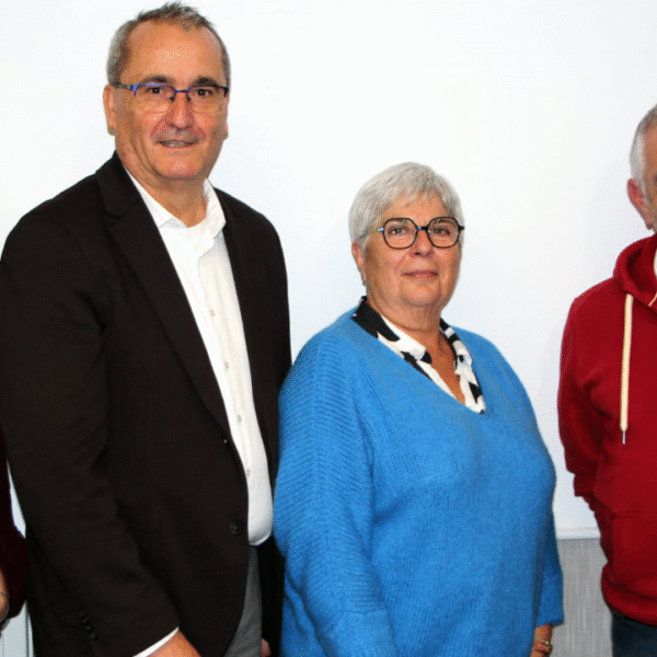 De gauche à droite, une partie de l'équipe du maire sortant : Aurélie Crouzeau, Jean-Luc Algay, Cendrine Guillemet, Vincent Vinet | DR