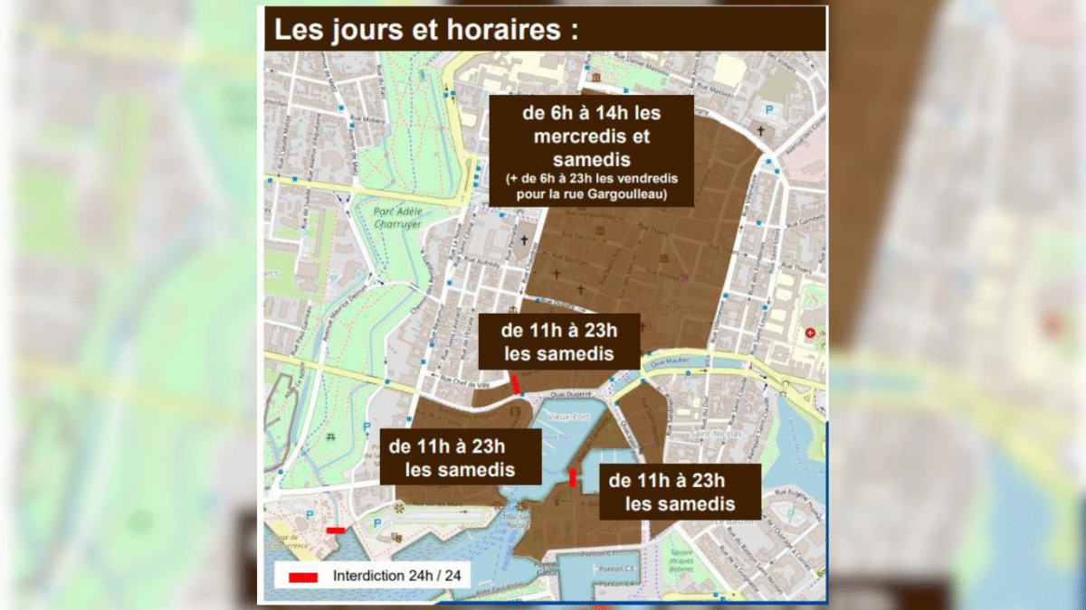 Les secteurs où les usagers des vélos et trottinettes devront mettre pied à terre | Mairie de La Rochelle