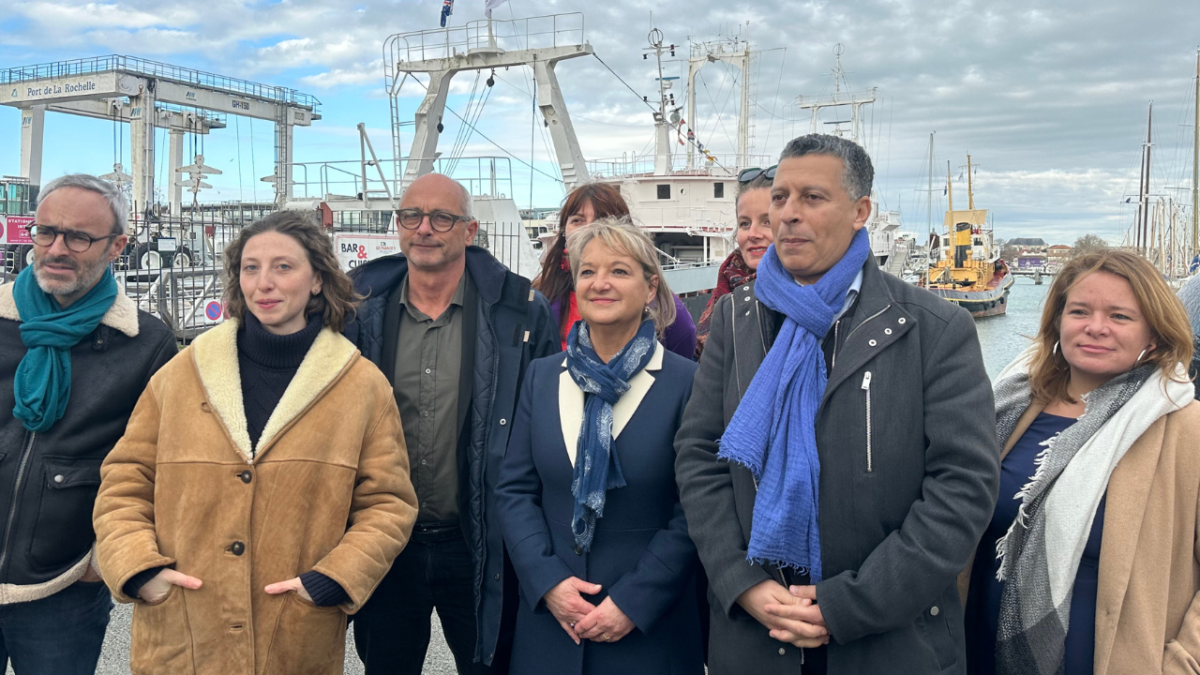 Les représentants des différents partis de gauche autour de Maryline Simoné et Jean-Marc Soubeste | TL - INF la Rochelle
