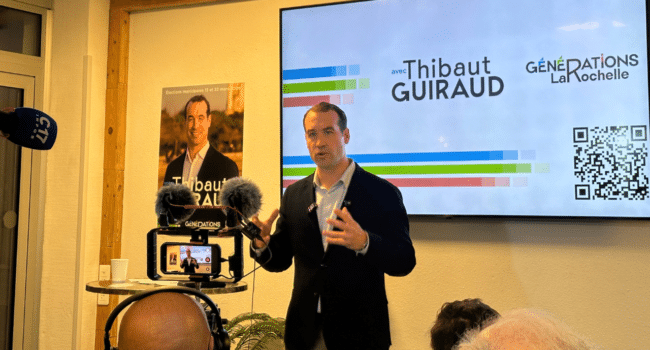 Thibaut Guiraud s'est lancé ce vendredi dans la campagne des municipales | TL - INF la Rochelle