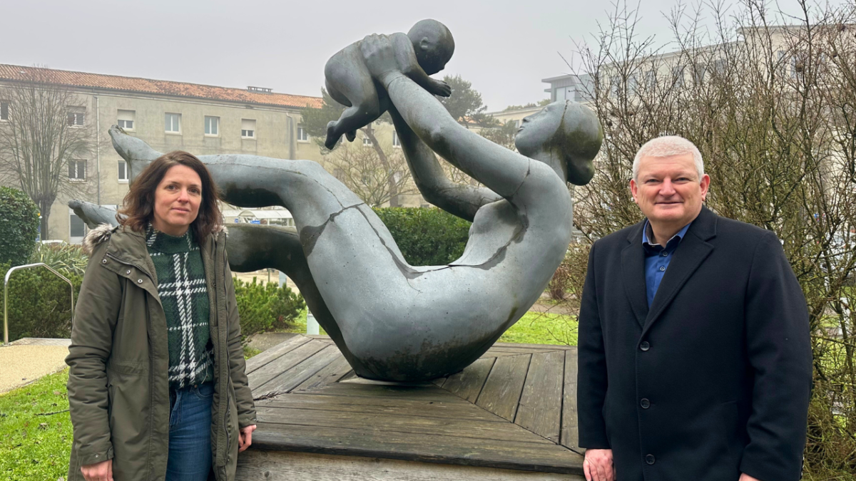 Le candidat aux élections municipales, Olivier Falorni et la coprésidente de son comité de soutien, Marie Dubois | TL - INF la Rochelle