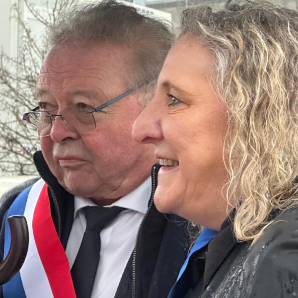 Séverinne Werbrouck avec son compagnon, le député Pascal Markowsky | TL - INF la Rochelle