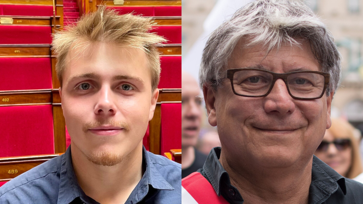 Les députés de la France Insoumise, Louis Boyard et Eric Coquerel | Wikimedia