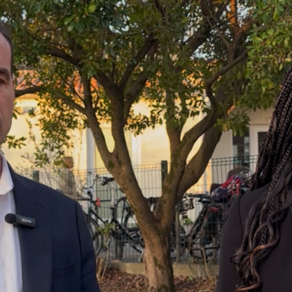 La tête de liste « Générations La Rochelle », Thibaut Guiraud, et Aline Guibordeau | TL - INF LR