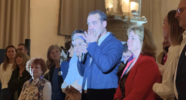 Thibaut Guiraud a conclu son discours avec une certaine émotion, lors des remerciements | TL - INF LR