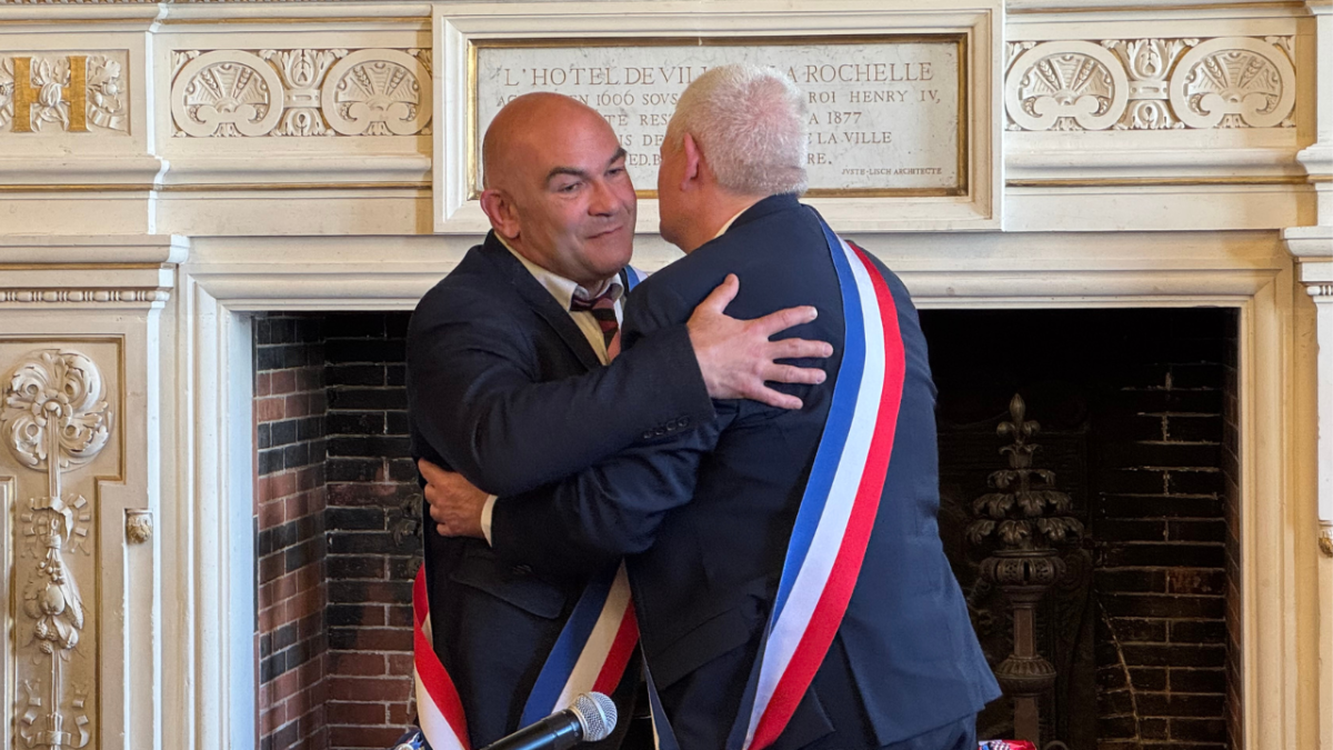 Olivier Falorni avec son premier adjoint, Frédéric Milhet, qui a également été son assistant parlementaire | TL - INF LR